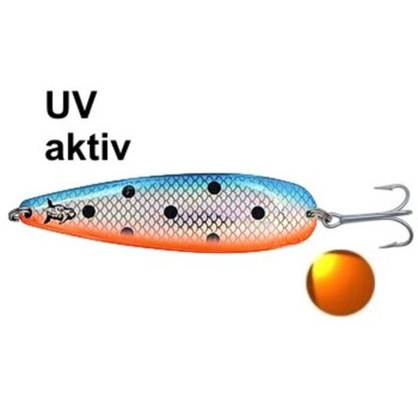 Rhino Trolling Spoon Mag Natural Copper Blue Orange Dolphin 115mm